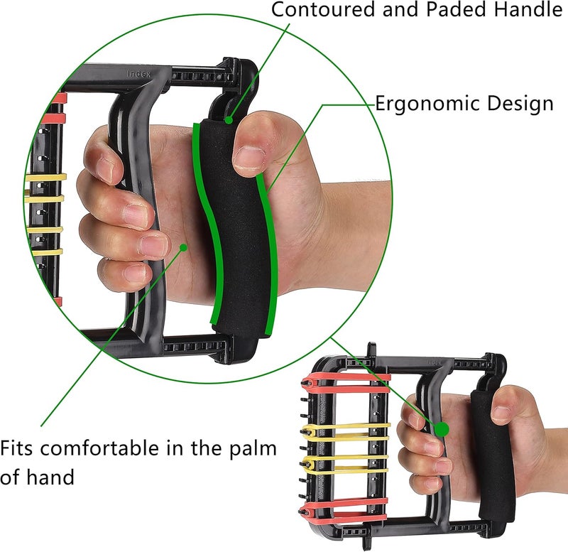 YPCBYNBS Hand Exerciser,Finger Exerciser and Hand Strengthener for Hands,Finger,Wrist,Forearms and Thumbs Therapy,Black - Image 3
